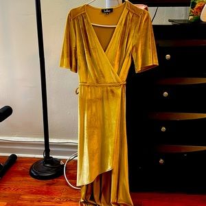 Gold-Mustard maxi dress